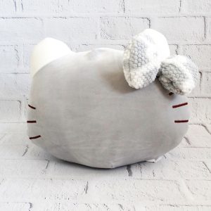 poduszka ozdobna szara kot dla dzieci